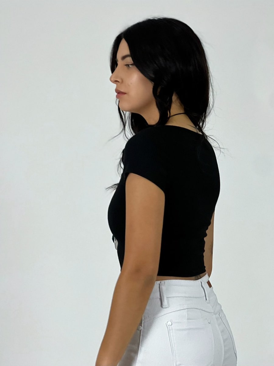 Crop Top Negro