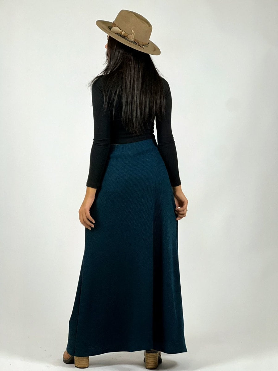 Enigmática Falda lanilla spandex