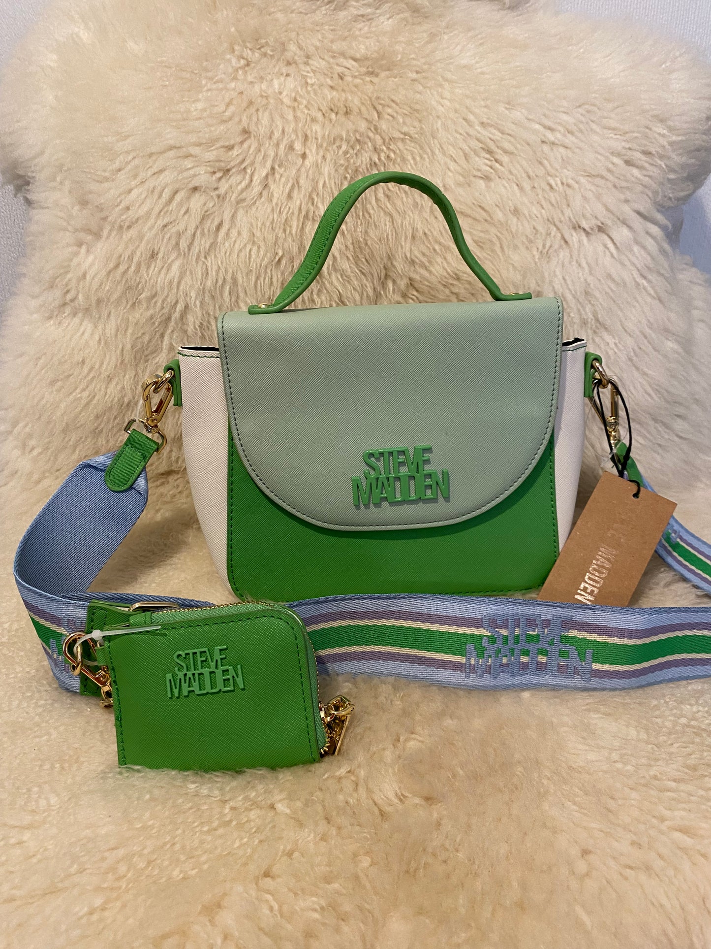 Steve Madden crossbody verde con monedero